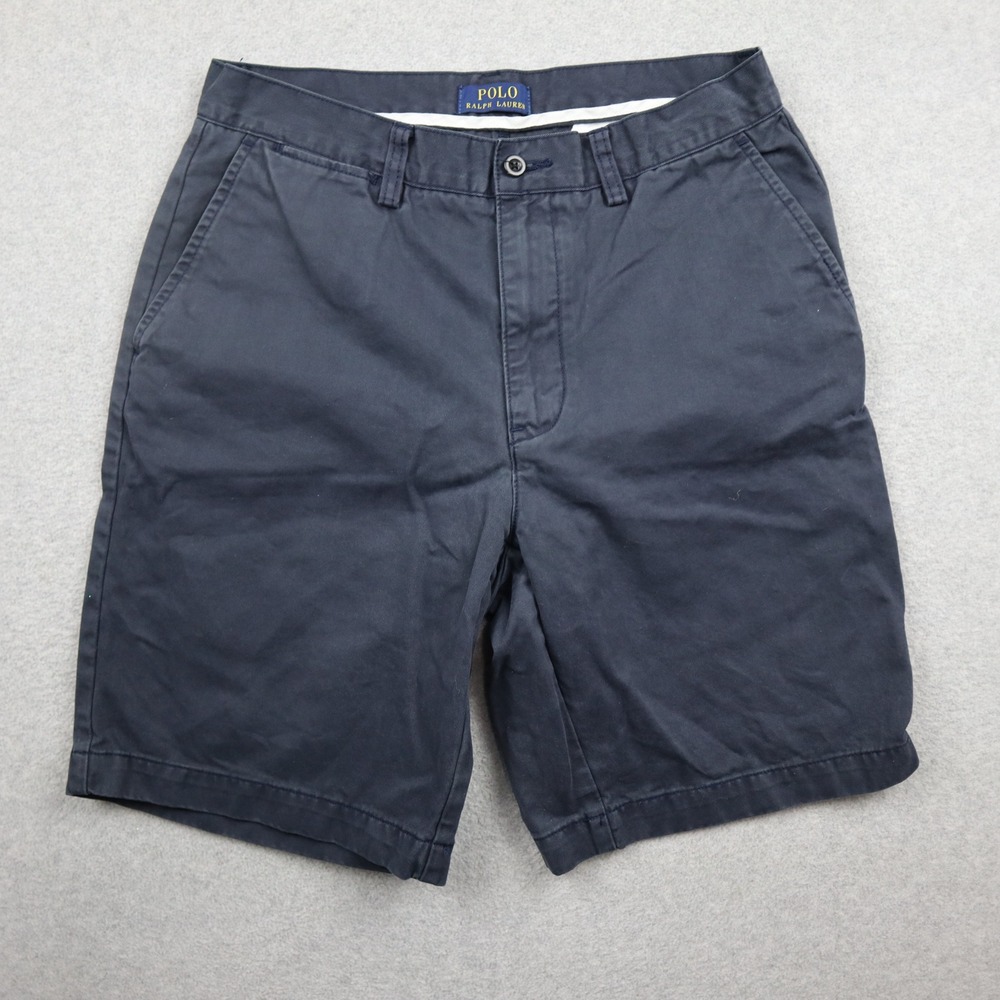 Polo Ralph Lauren Shorts Mens 29 Chino Navy Blue Cotton Twill Casual Classic